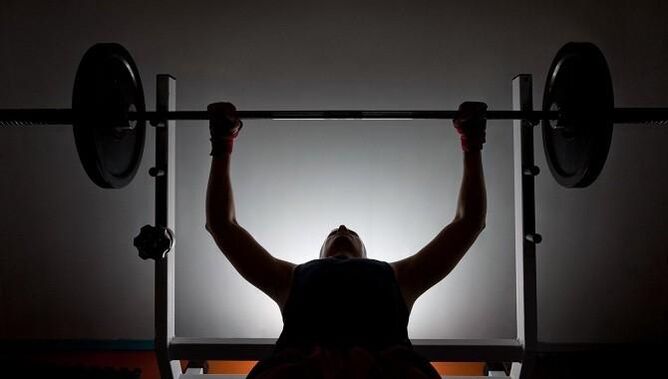 A man with bar