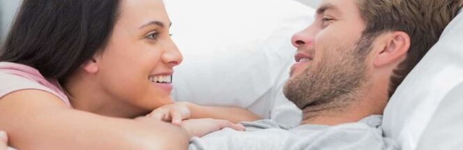 Sexually active man with woman.